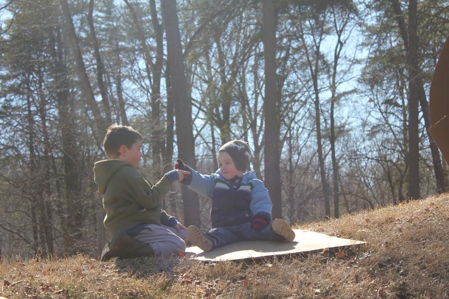 kids play outside